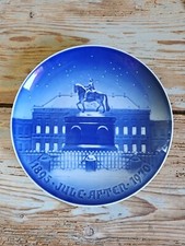 1895 - 1970 Giubileo Porcellana Bing Grondahl Copenhagen Piatto  Natale mapo