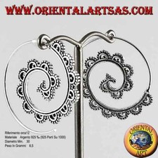 Orecchini in argento a filo