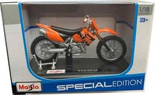 Modellino bici giocattolo Maisto KTM SX 525 1:18 pressofuso motocross MX arancione