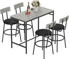 Set Tavolo Bar Con 4 Sgabelli