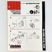 Elenco ricambi motosega Shindaiwa EC-350 416 350 1992 vintage originale