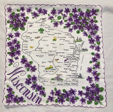 Vintage Ladies Hankie Souvenir