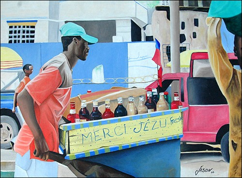 Arte haitiana la marchande - arte,