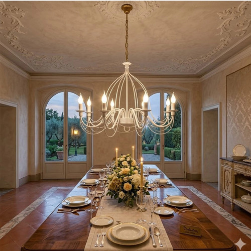 Lampadario sospensione ferro - ,