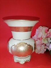 Vaso in porcellana Bavaria J. K. Decor Carlsbad inserti oro vintage altezza 15cm