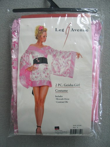 Costume sexy rosa geisha - 2,