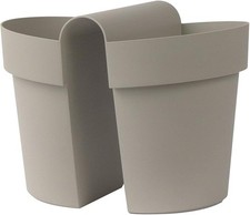 Euro 3 Plast Vaso con Riserva, Sabbia (3032-M9)