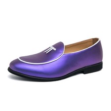 Scarpe eleganti viola uomo