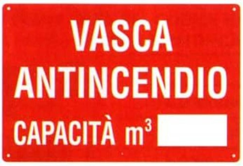 Cartello segnaletico vasca - cartello,