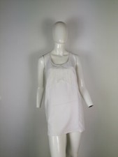 MINI ABITO VESTITINO STRADIVARIUS TAGLIA S COLORE BIANCO FRANGE
