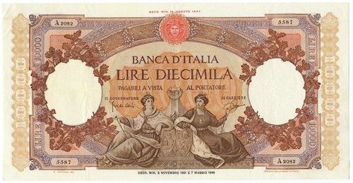 10000 lire capranesi - lire,