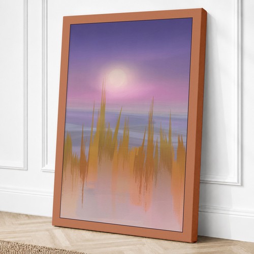 Luce della città all'alba