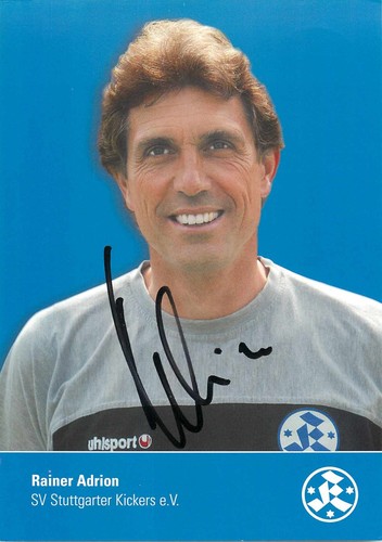 Autografo rainer adrion - autografo,