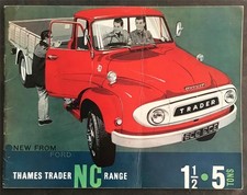 FORD THAMES TRADER NC Trucks 11/2 - 5 tonnellate brochure di vendita GENNAIO 1962 #N1786/162