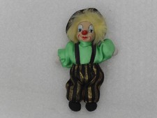 Pagliaccio Volto in ceramica Clown Decorato a mano Collezione Bambole Vintage 90