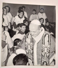 PAPA PAOLO VI INCONTRA I BAMBINI 1963 - FOTO D'EPOCA