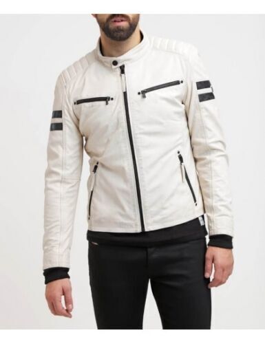 Giacca moto bianca - , fatta