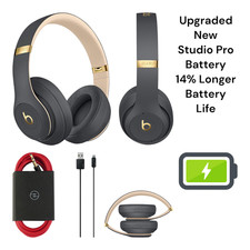 Beats Studio 3 senza Fili Ombra Grigio Nuovo 640mAh Pro Batteria Upgrade Buono