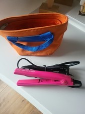 Piastra per capelli lisciante in ceramica da viaggio portatile mini con borsa 