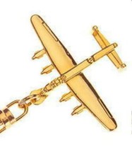 Lancaster Key Ring with Gold