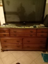  Mobili Camera Matrimoniale Completa di Legno Massello di Ciliegio Stile Vintage