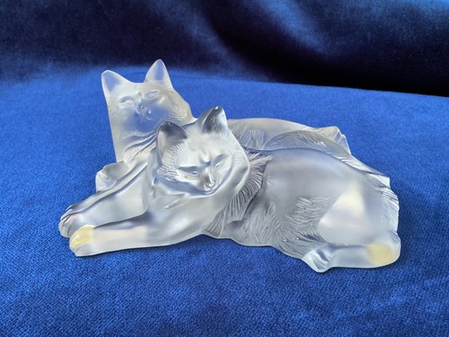 Figurine chats cristal - figurine, de