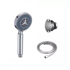 DOCCIA DOCCETTA SOFFIONE 3 GETTI ANTICALCARE CON TUBO FLESSIBILE 1.5MT MURO 