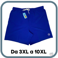 Costume da Bagno Uomo Mare TAGLIE FORTI Piscina Pantaloncino Boxer Costumi Blu