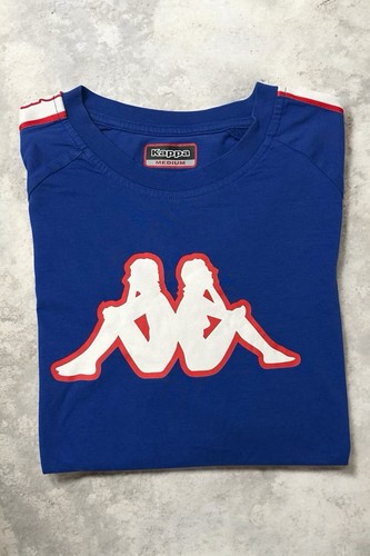 Maglietta kappa blu royal logo - maglietta,
