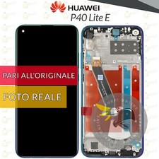 DISPLAY HUAWEI P40 LITE E ART-L29 -L28 SCHERMO LCD FRAME VERDE BLU TOUCH VETRO