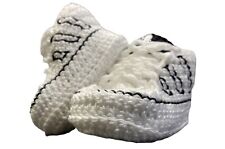 Scarpe Neonati uncinetto simil adidas idea regalo bimba/o Regalo nascita Natale