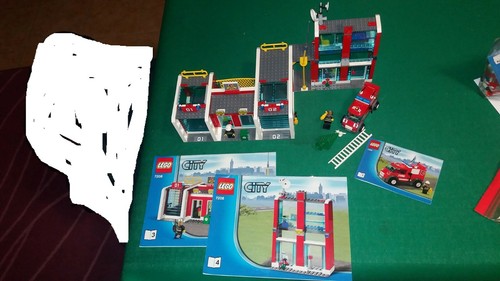 Lego city 7208 fire station - city,