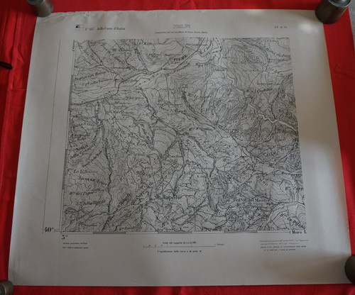 Rara carta mappa melfi - rara,