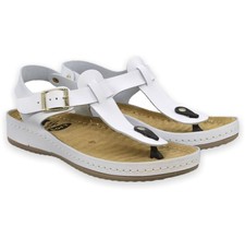 Sandali Da Donna LEDI Anatomici Bianchi Taglia 38 Modello 702 N24H5Y