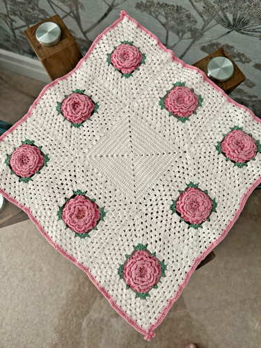 Vintage white pink cotton - vintage,