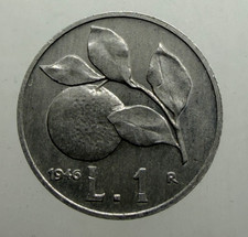 RARA 1 LIRA ARANCIA 1946