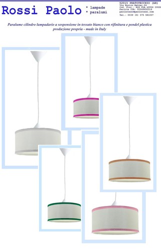 Lampadario paralume cilindro - , a