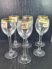 spiegelau cristallo confezione 6 calici liquore con bordura filo oro