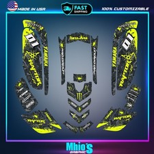 yamaha raptor 660 kit grafica decalcomanie adesivi atv wrap quad tutto...