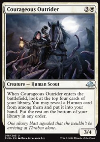 Mtg courageous outrider - 2x,