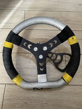 Volante Kart 320 mm Parolin + Mozzo Volante Inclinato E Leva Frizione Regolabile