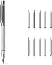 Penna in Tungsteno per Incisione Metallo, Legno, Acciaio E Vetro Con 10 Punte