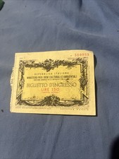 Torino 1977 Biglietto Ingresso