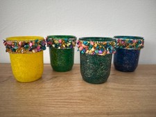 Hand-Painted Glass Vase &