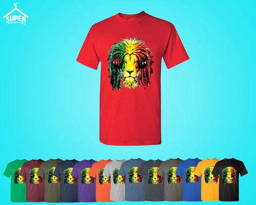 Maglietta rasta lion smoker - maglietta,