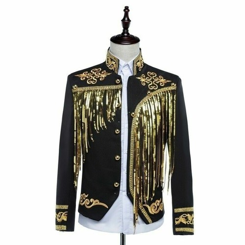 Uomo paillettes ricamo abito - uomo,