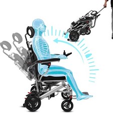 Sedie a rotelle elettriche pieghevoli pieghevoli, sedie a rotelle per adulti ...