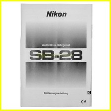 Nikon SB-28 Blitzgerät Benutzerthandbuch Deutsch. Gebrauchsanleitung User manual