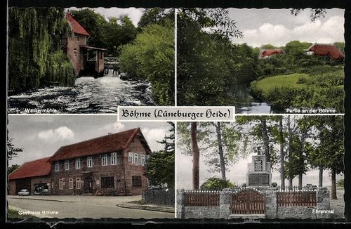 Cartolina boemia gasthaus - cartolina, boemia,