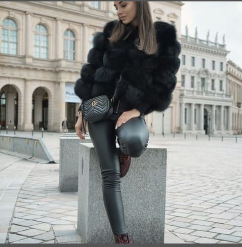 Women genuine fox fur - fur,